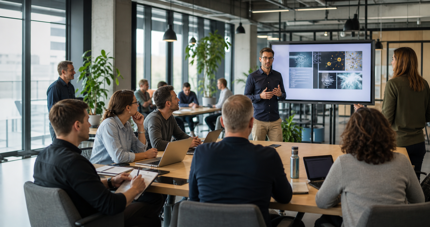 German Team Receives IT Training in Modern Office