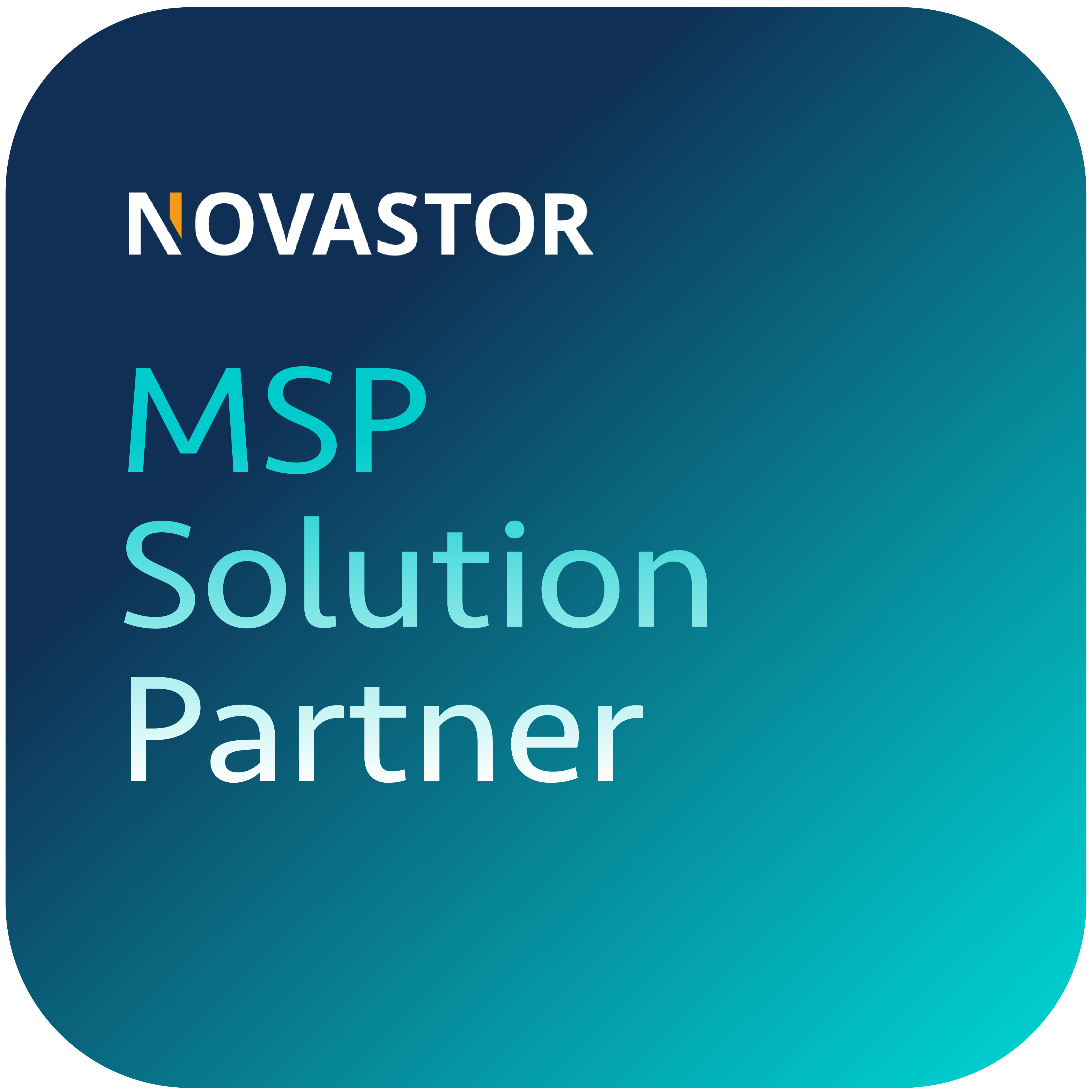 Logo NovaStor MSP Solution Partner